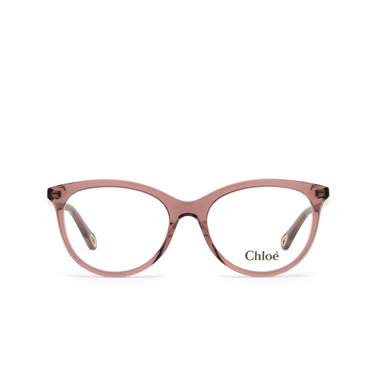 Chloé CH0117O cateye Eyeglasses 004 transparent pink - front view
