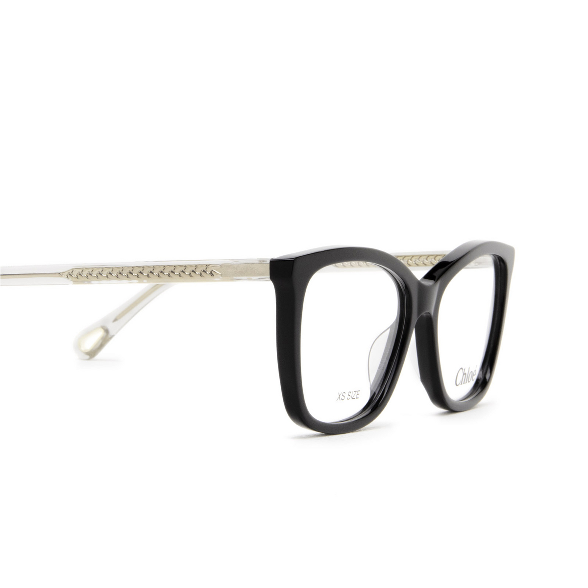 Chloé CH0118O cateye Eyeglasses 001 Black - 3/4