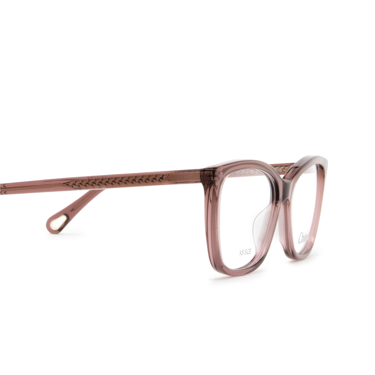 Chloé® Rectangle Eyeglasses: CH0118O color 004 Pink - product thumbnail 3/3