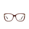 Chloé CH0119O cateye Eyeglasses 004 burgundy - product thumbnail 1/4