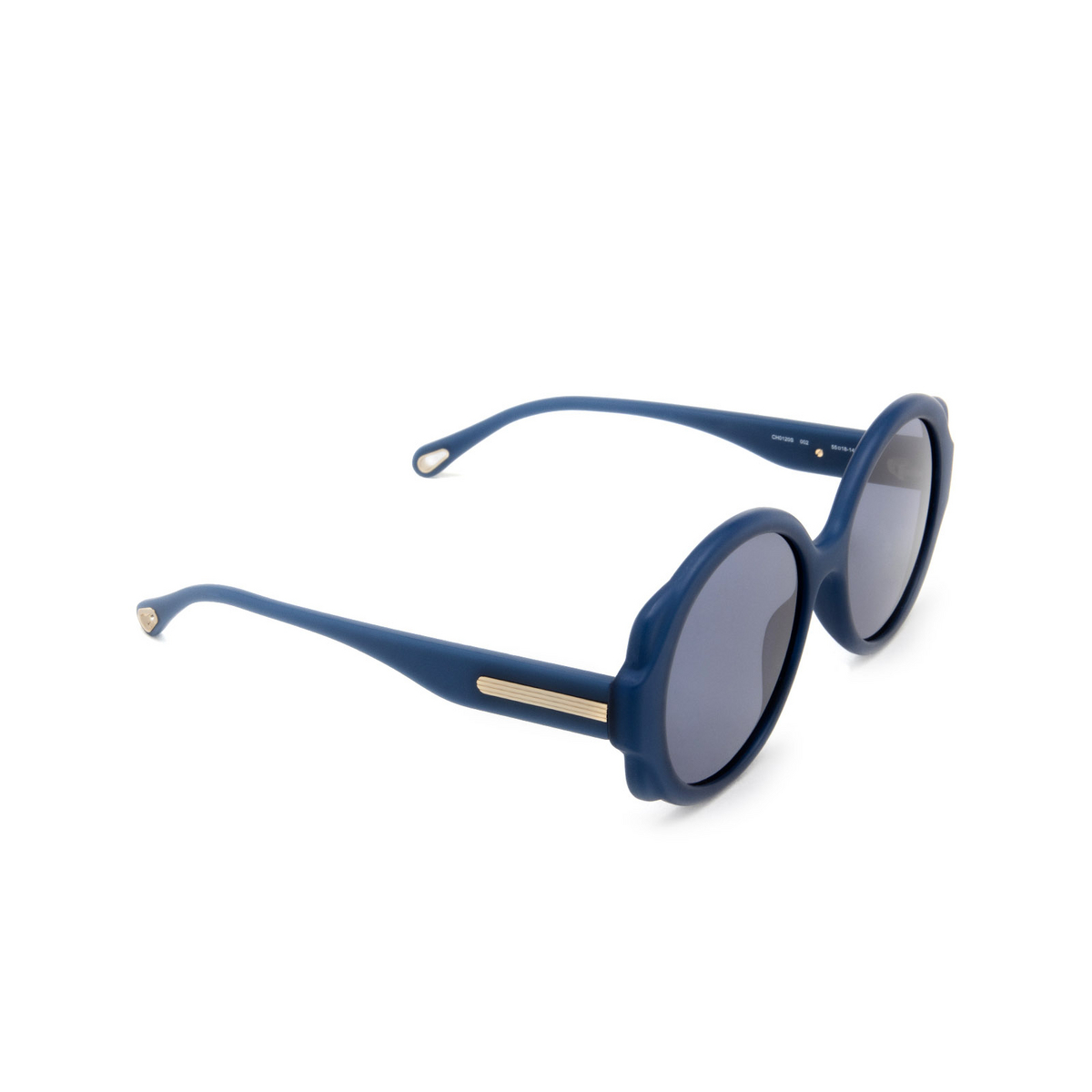 Chloé Mirtha round Sunglasses 002 Blue - three-quarters view