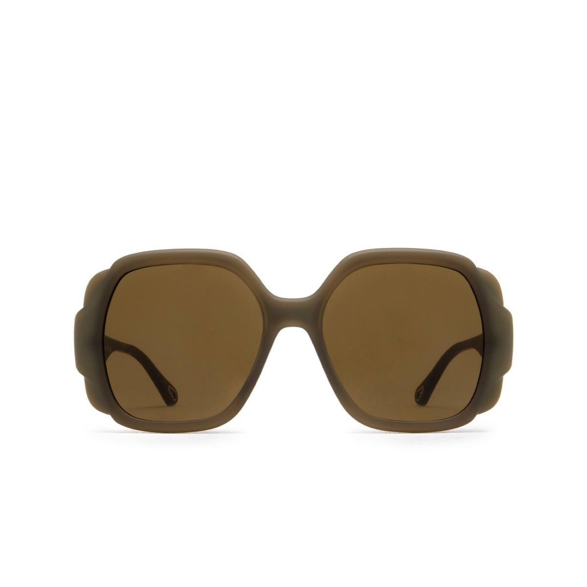 Chloé CH0121S square Sunglasses 004 Green - front view
