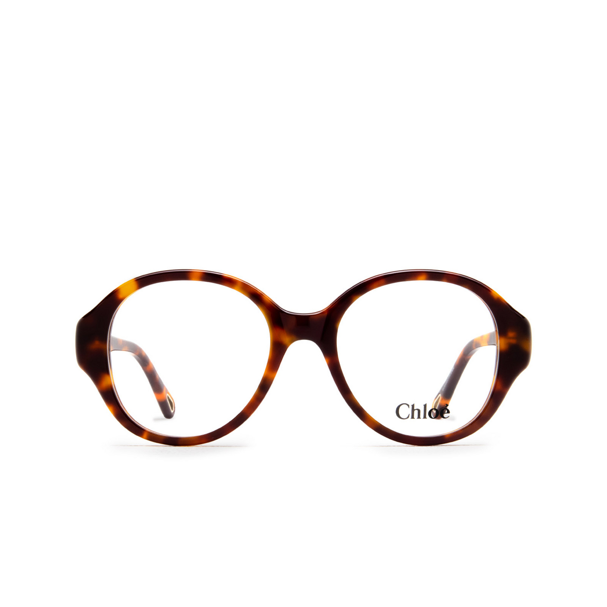 Chloé CH0123O round Eyeglasses 002 Havana - front view