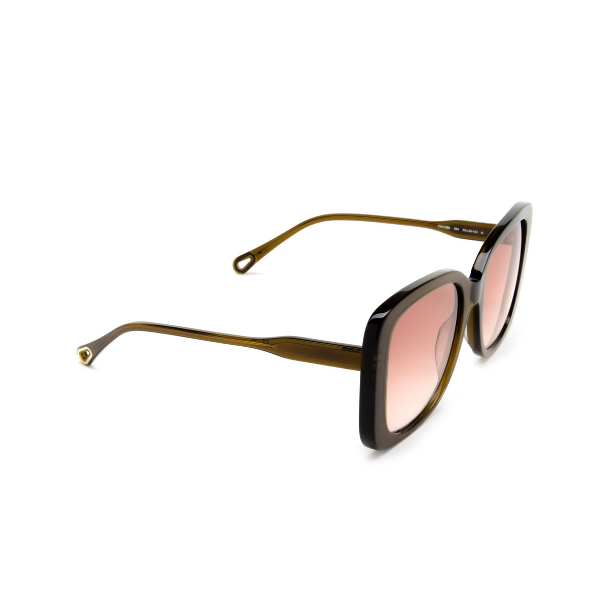 Chloé CH0125S butterfly Sunglasses 004 Green - three-quarters view