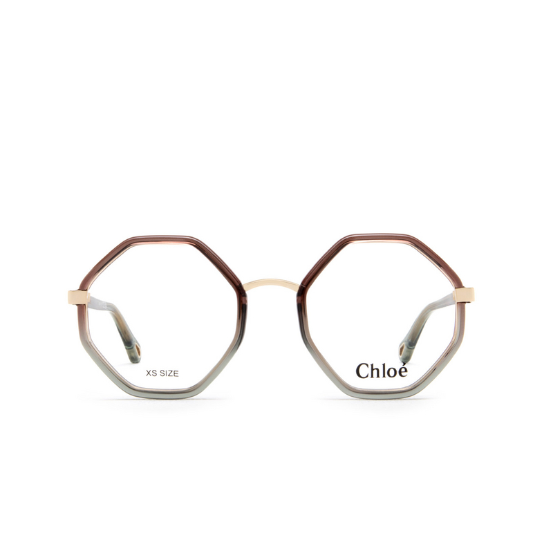 Chloé CH0132O irregular Eyeglasses 004 brown - 1/4