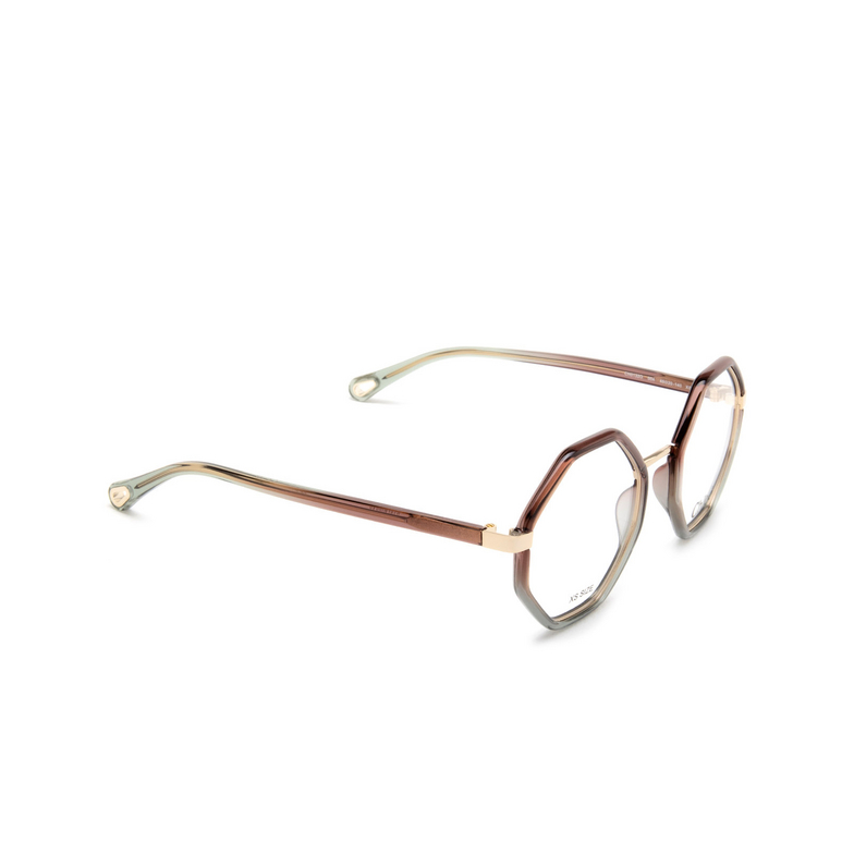 Chloé CH0132O irregular Eyeglasses 004 brown - 2/4