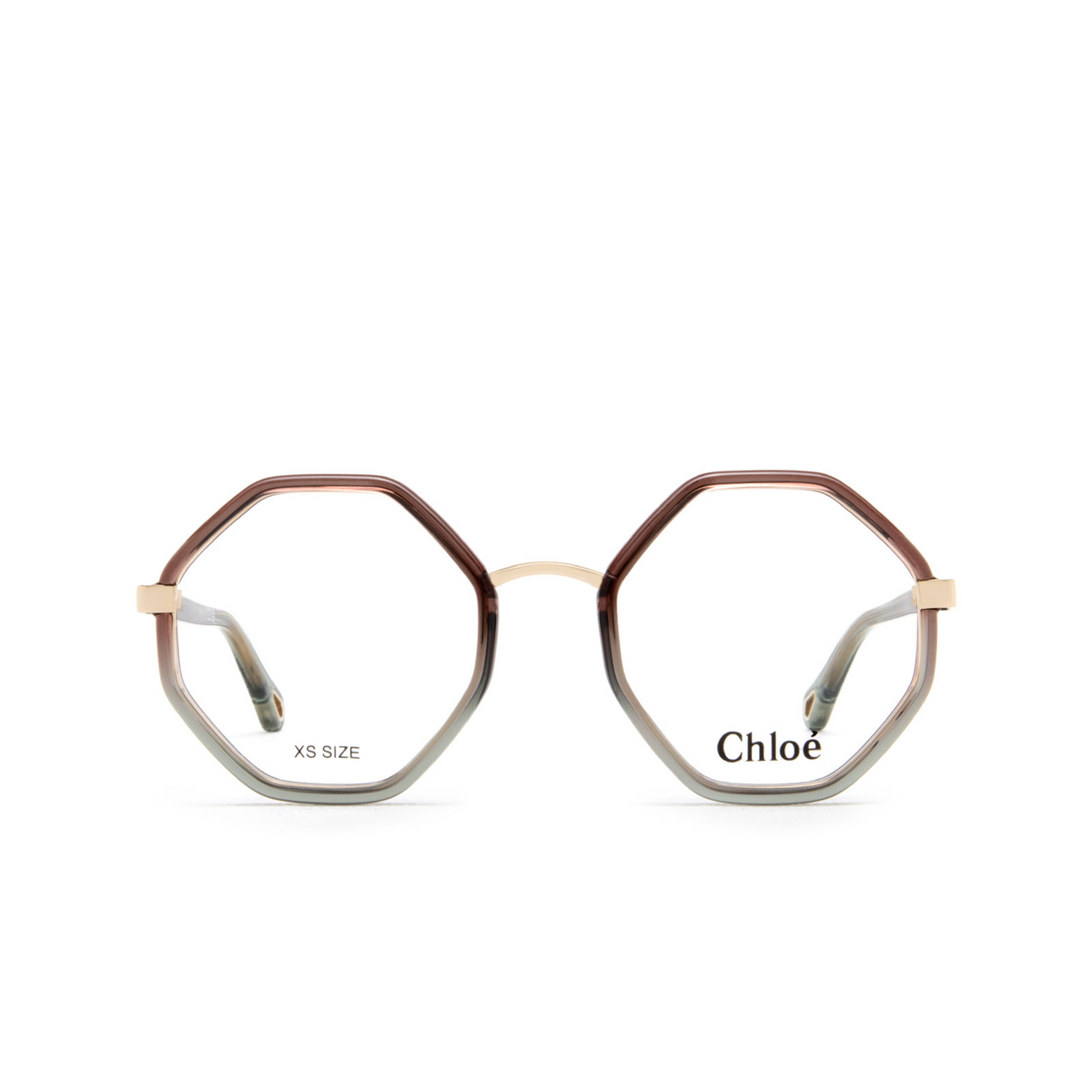 Chloé CH0132O irregular Eyeglasses 004 Brown - front view