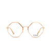 Chloé CH0132O irregular Eyeglasses 005 orange - product thumbnail 1/4