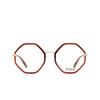 Chloé CH0132O irregular Eyeglasses 006 red - product thumbnail 1/4