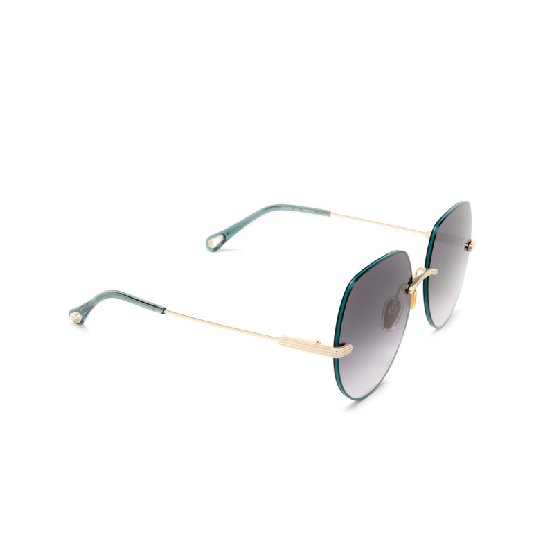 Chloé Benjamine round Sunglasses 001 gold - 2/4