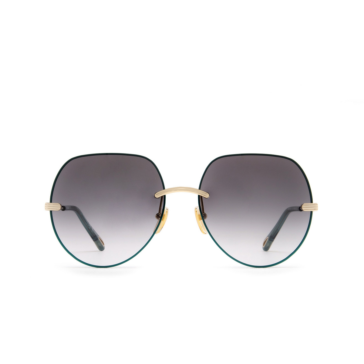 Chloé Benjamine round Sunglasses 001 Gold - front view