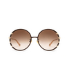 Chloé CH0144S round Sunglasses 001 brown - product thumbnail 1/4