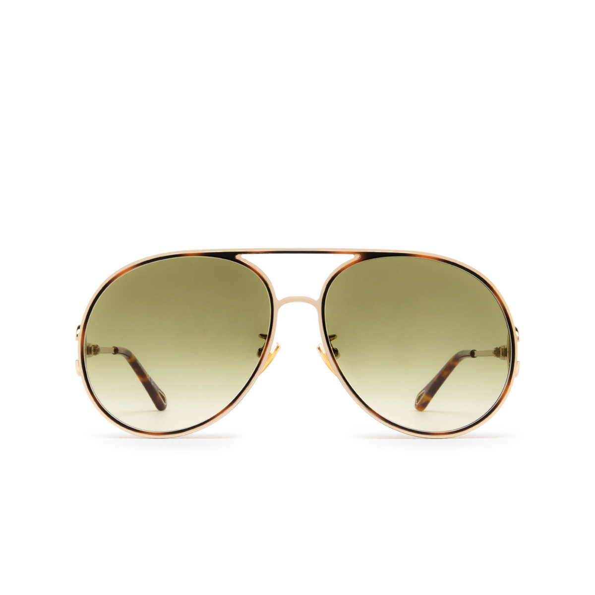 Chloé Austine aviator Sunglasses 002 Gold - front view