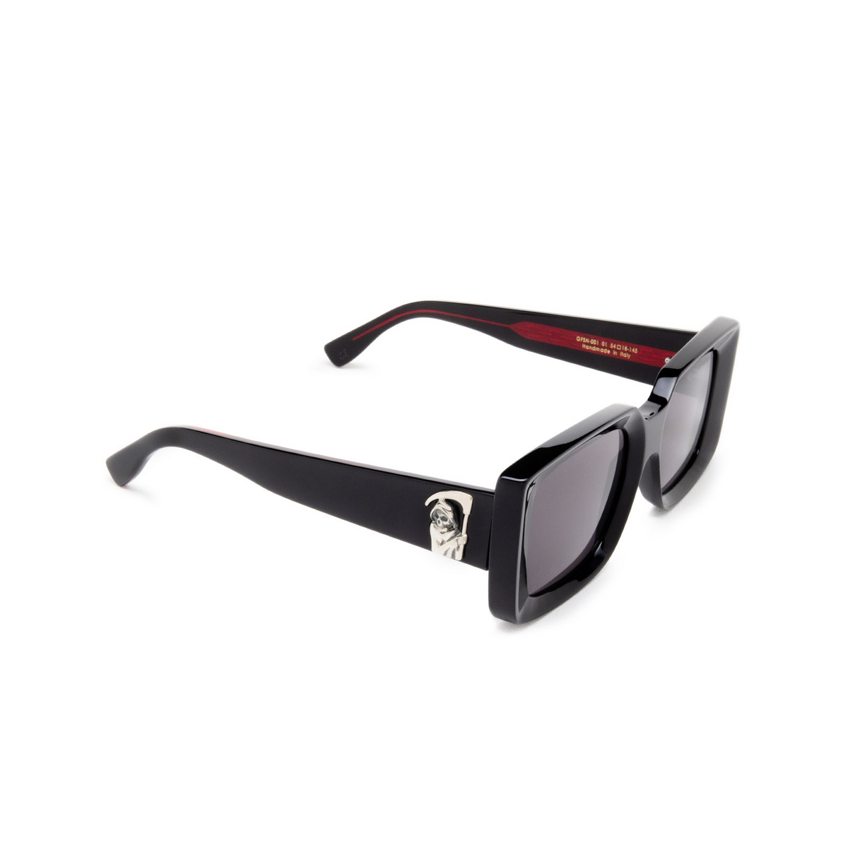 Cutler and Gross 001 Sunglasses 01 Black - three-quarters view