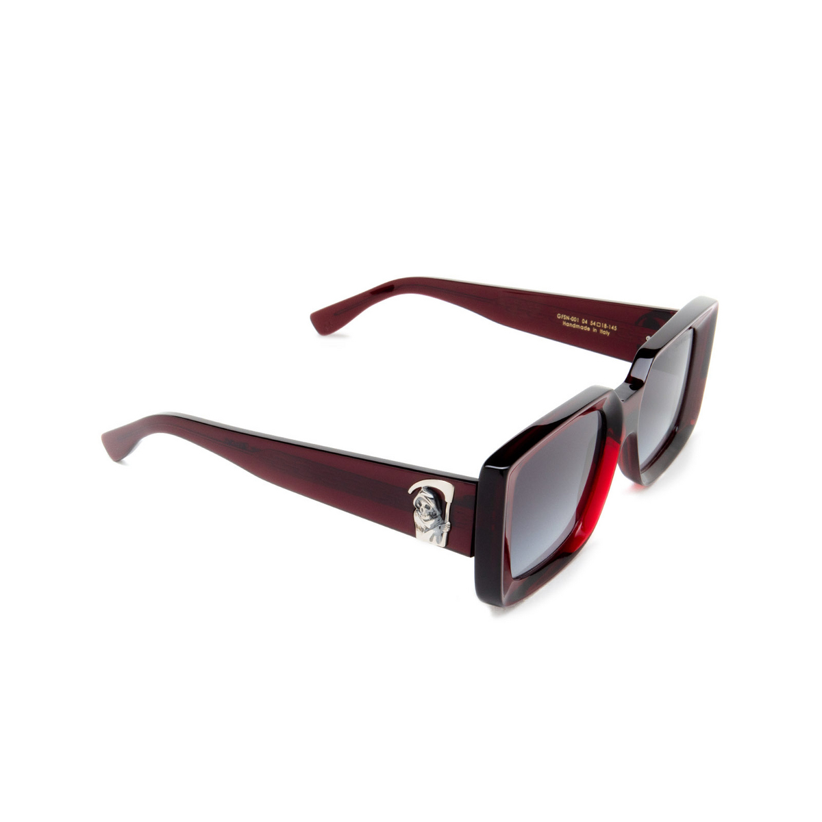 Cutler and Gross 001 Sunglasses 04 Bordeaux - three-quarters view