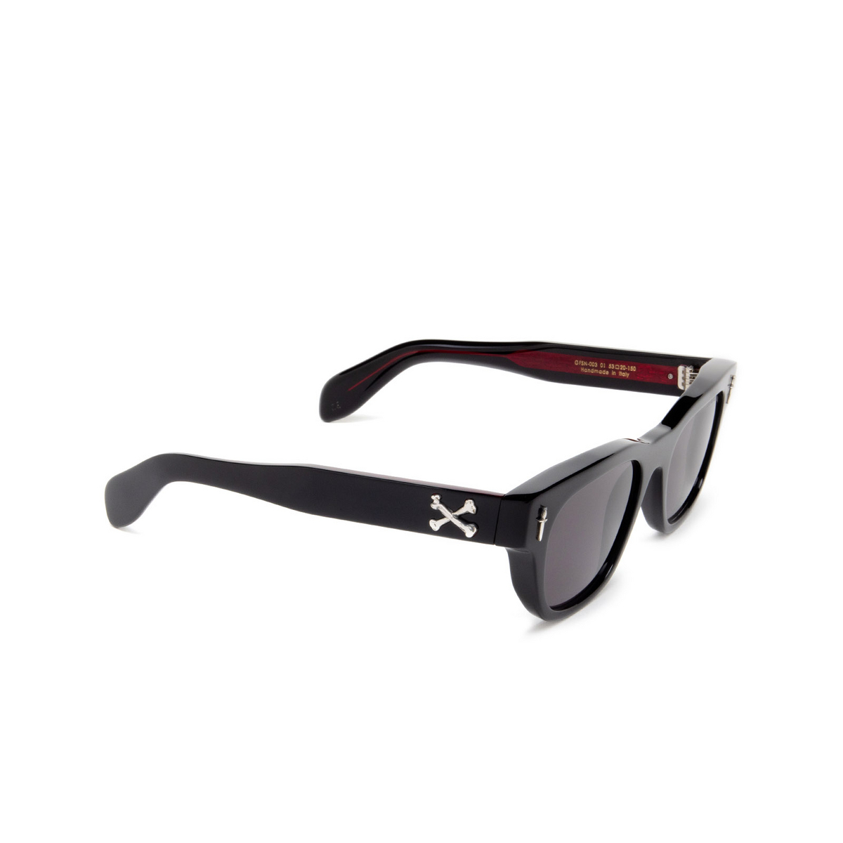 Cutler and Gross 003 Sunglasses 01 Black - three-quarters view
