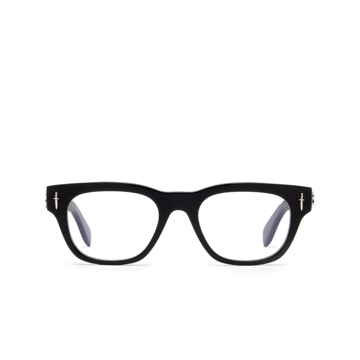 Cutler and Gross 003 Eyeglasses 01 Black - front view
