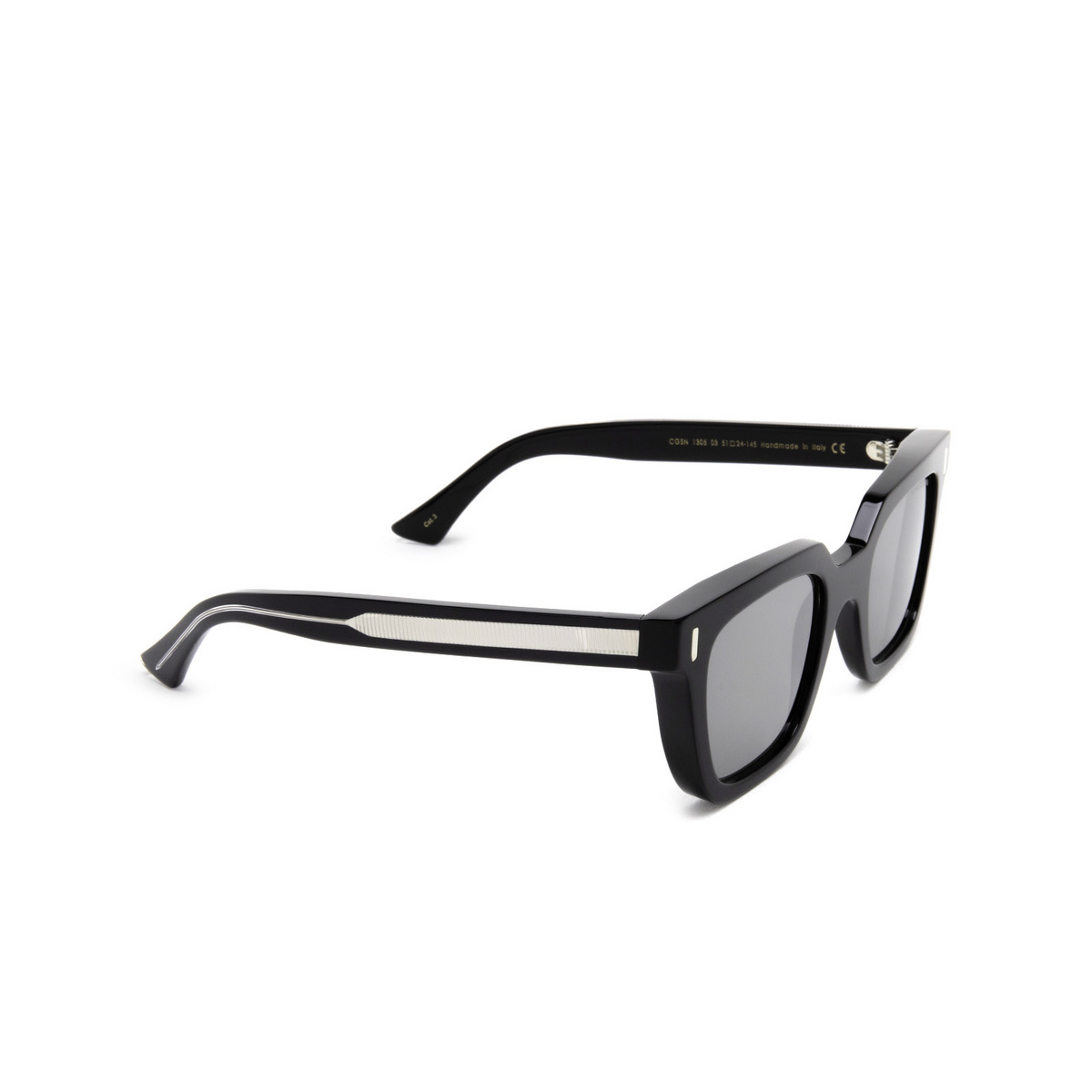 Cutler and Gross 1305 Sunglasses 03 Black - three-quarters view