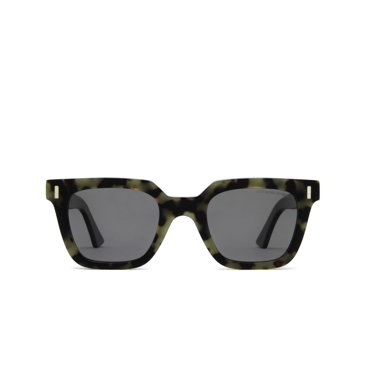 Cutler and Gross 1305 Sunglasses 05 Green Camo on Black - front view