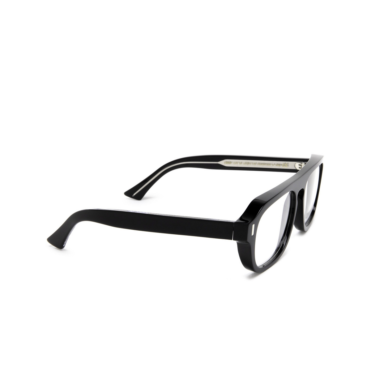 Cutler and Gross® Aviator Eyeglasses: 1319 color Black 01 - three-quarters view.