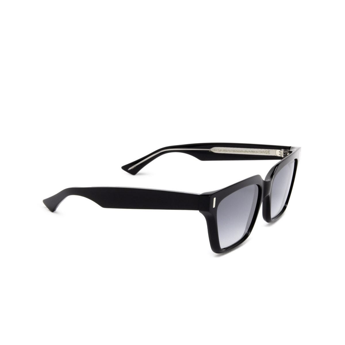 Cutler and Gross® Square Sunglasses: 1347 SUN color Black Taxi 01 - three-quarters view.