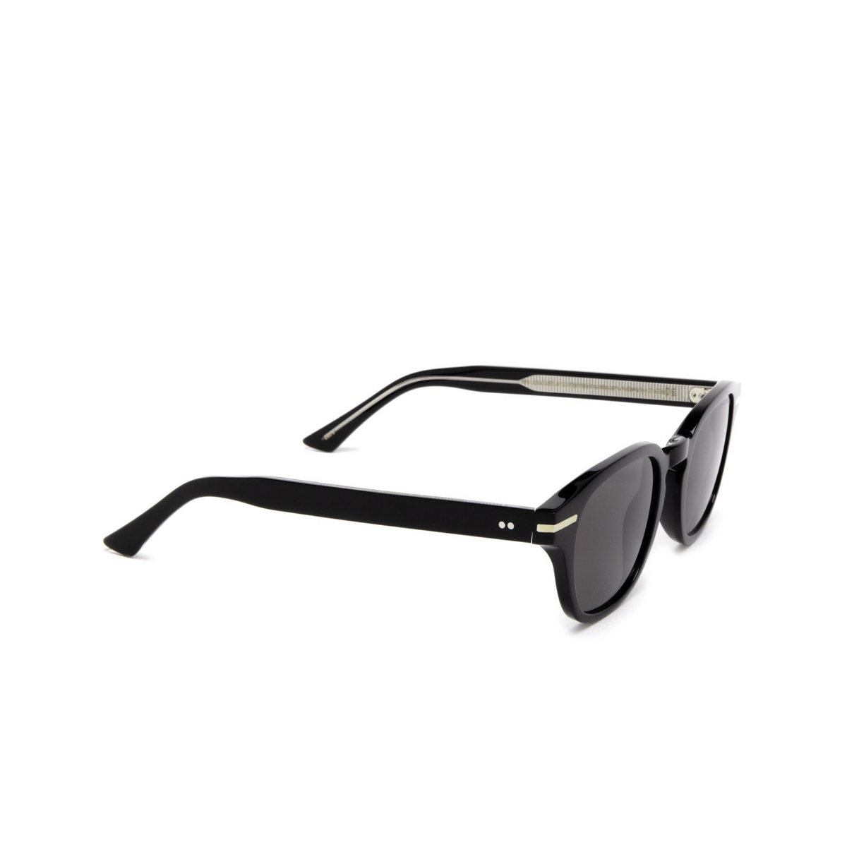 Cutler and Gross® Square Sunglasses: 1356 SUN color Black Taxi 05 - three-quarters view.