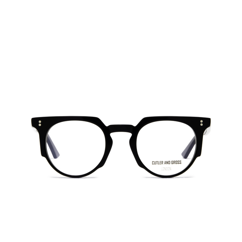 Cutler and Gross 1383 Eyeglasses 01 blue on black - 1/4