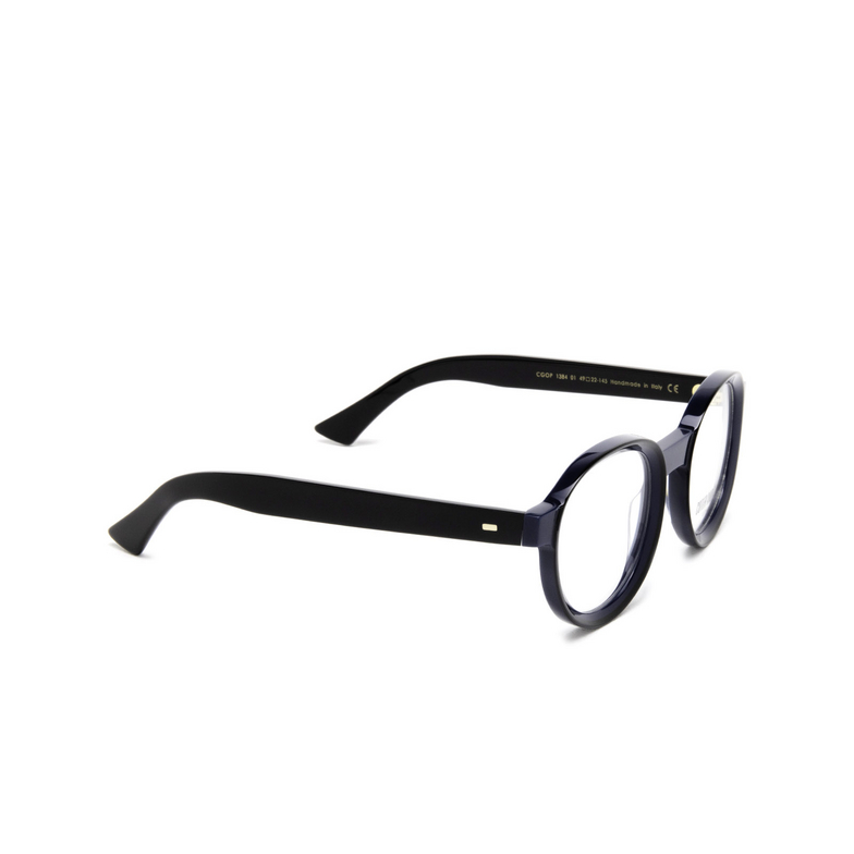Cutler and Gross 1384 Eyeglasses 01 black on blue - 2/4