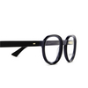 Cutler and Gross 1384 Eyeglasses 01 black on blue - product thumbnail 3/4