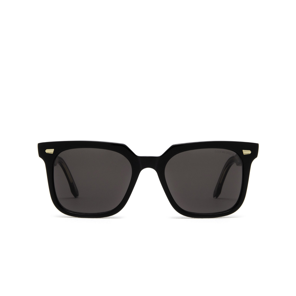 Cutler and Gross® Square Sunglasses: 1387 SUN color Black 01 - front view.