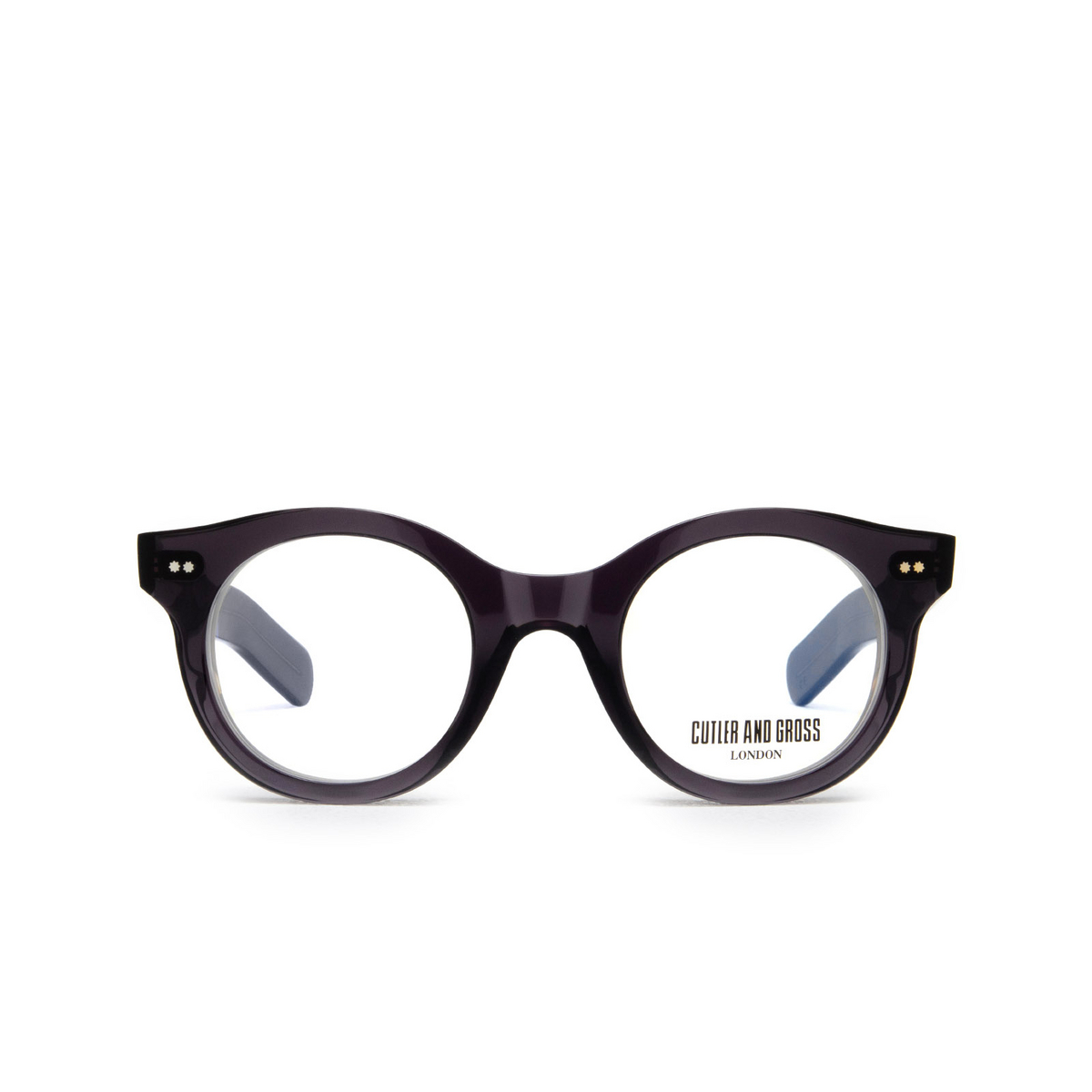 Cutler and Gross 1390 Eyeglasses 01 Dark Grey - front view