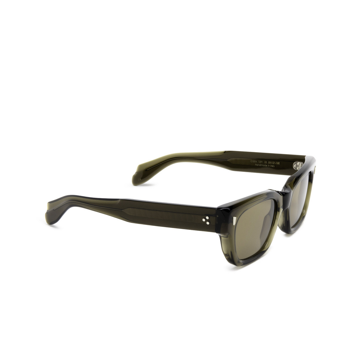 Cutler and Gross 1391 Sunglasses 03 Olive - three-quarters view