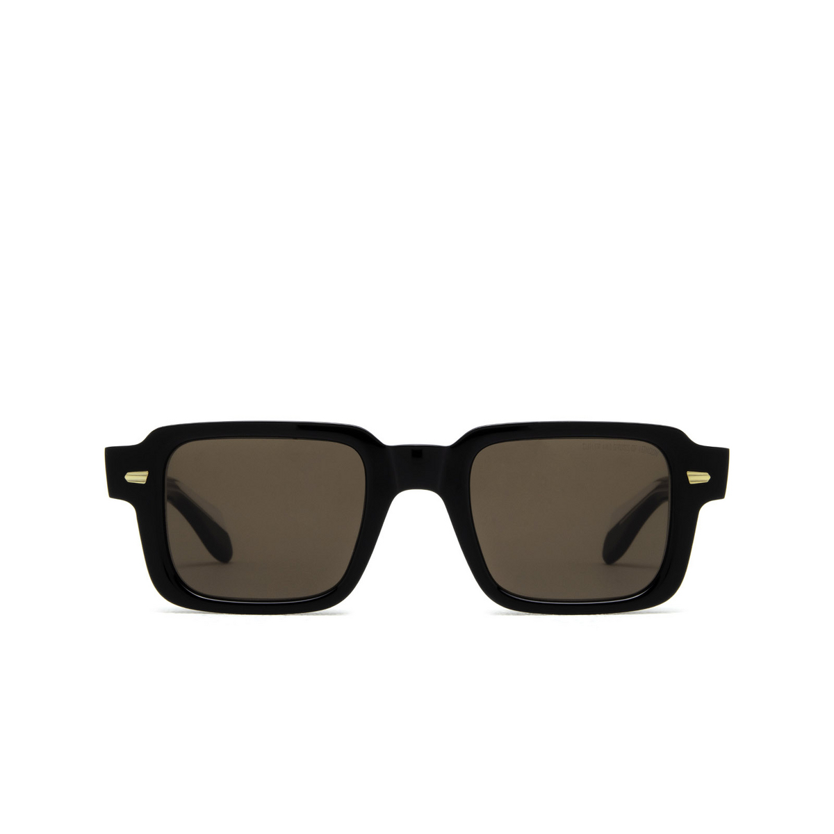Cutler and Gross® Rectangle Sunglasses: 1393 SUN color Black 01 - front view.