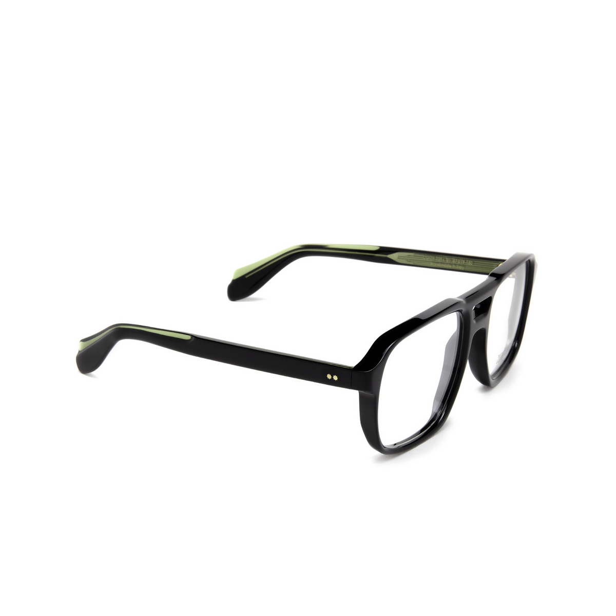 Cutler and Gross® Aviator Sunglasses: 1394 SUN color Black 01 - three-quarters view.