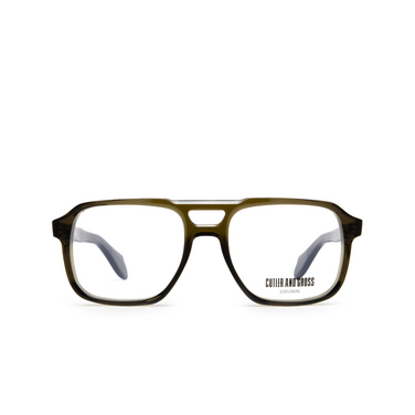 Cutler and Gross 1394 Eyeglasses 07 olive - front view