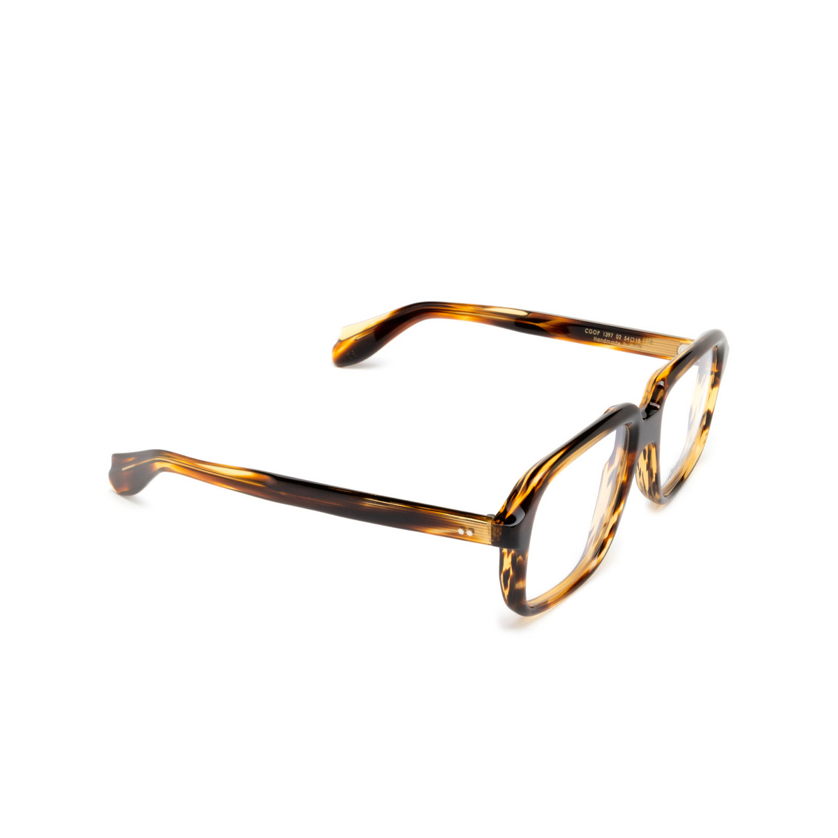 Cutler and Gross 1397 Eyeglasses 02 Havana - three-quarters view