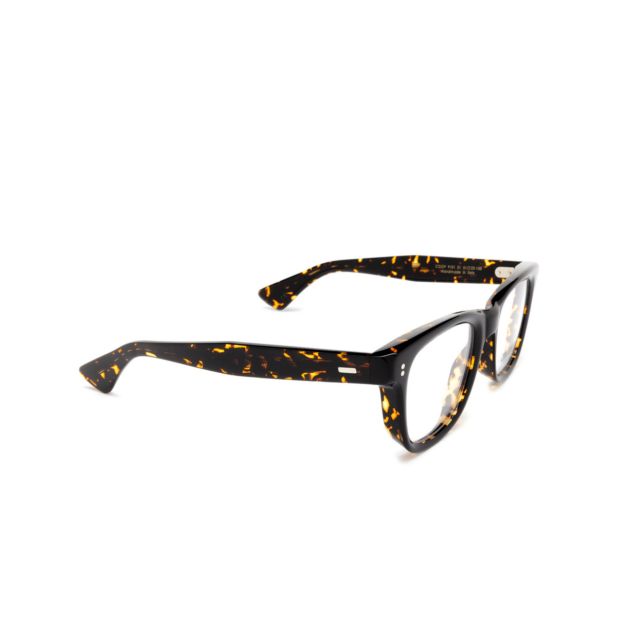 Occhiali da vista Cutler and Gross 9101 01 Black on Havana - tre quarti