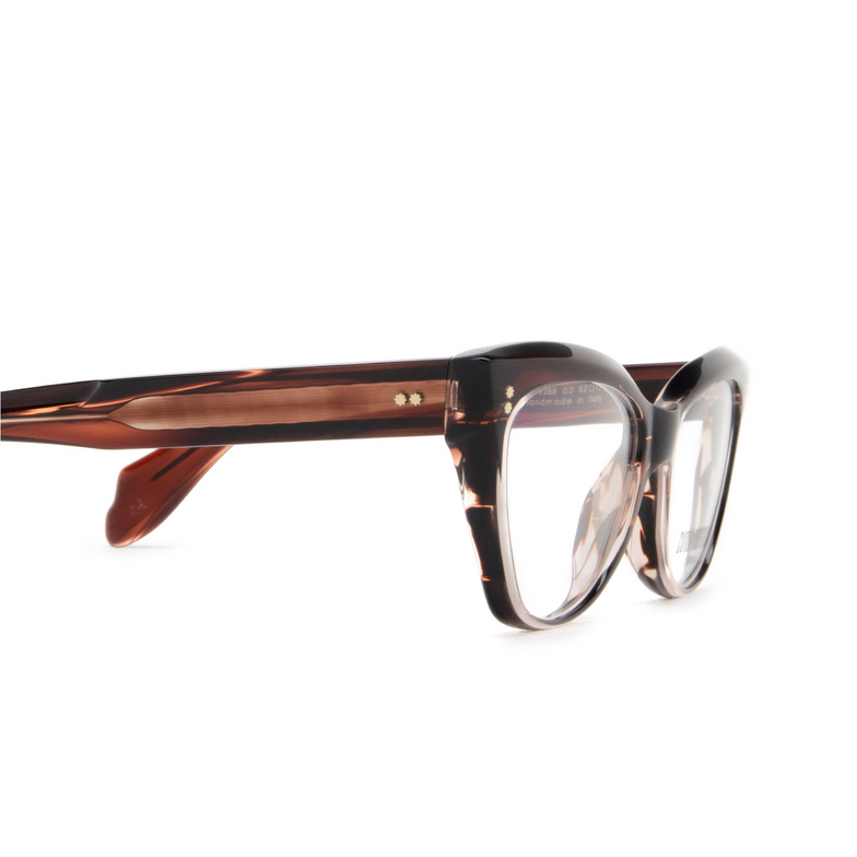 Cutler and Gross 9288 Eyeglasses 02 striped brown havana - 3/4