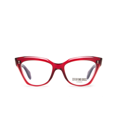 Cutler and Gross 9288 Eyeglasses 04 crystal red - front view