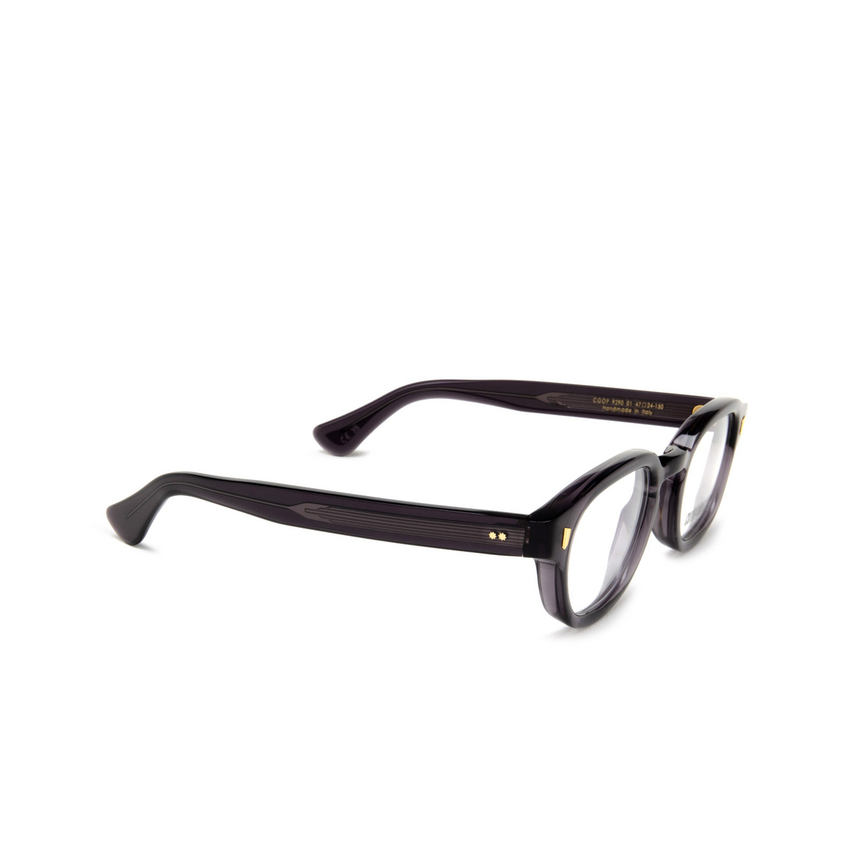 Cutler and Gross 9290 Eyeglasses 01 Dark Grey - three-quarters view