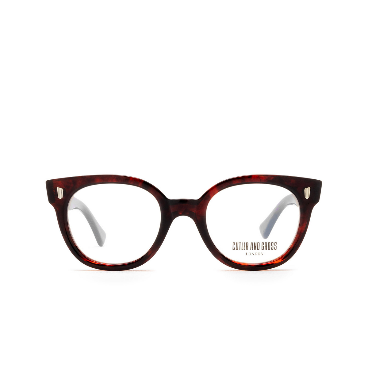 Cutler and Gross 9298 Eyeglasses 02 Red Havana - front view