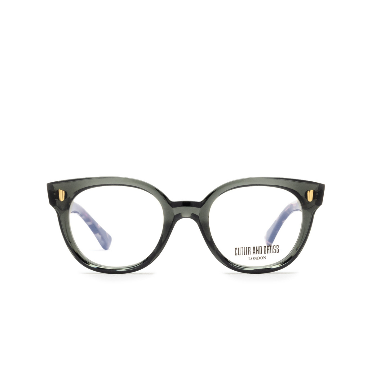 Cutler and Gross 9298 Eyeglasses 04 Aviator Blue - front view