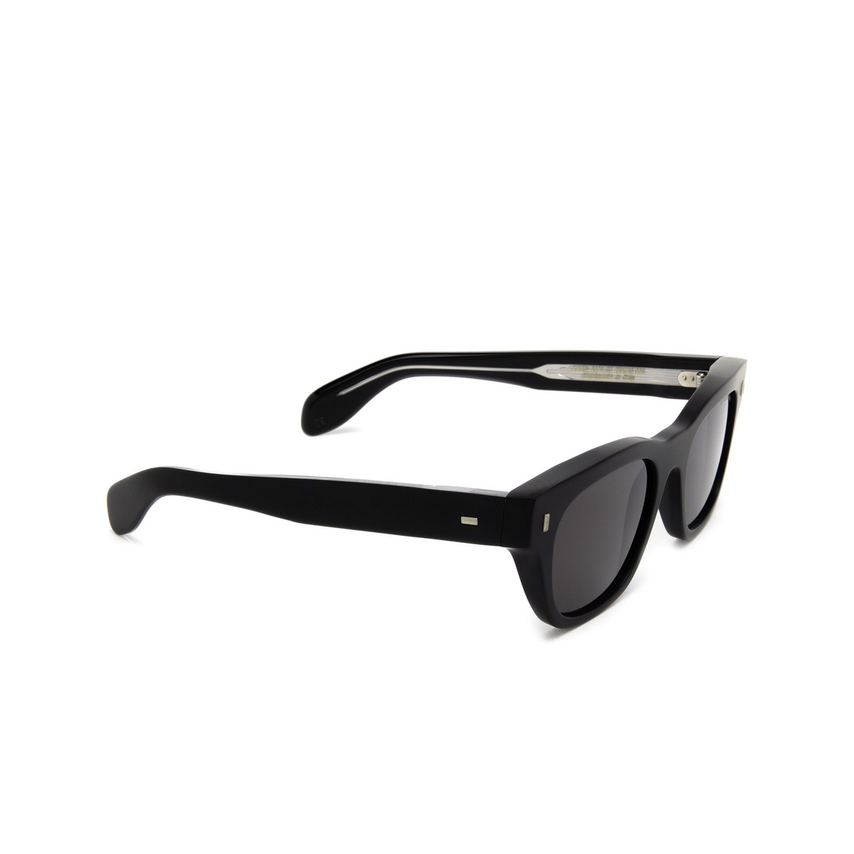 Cutler and Gross® Square Sunglasses: 9772 SUN color Matt Black 01 - three-quarters view.