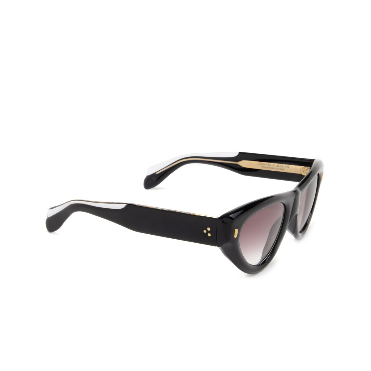 Cutler and Gross 9926 Sunglasses 01 Black - three-quarters view
