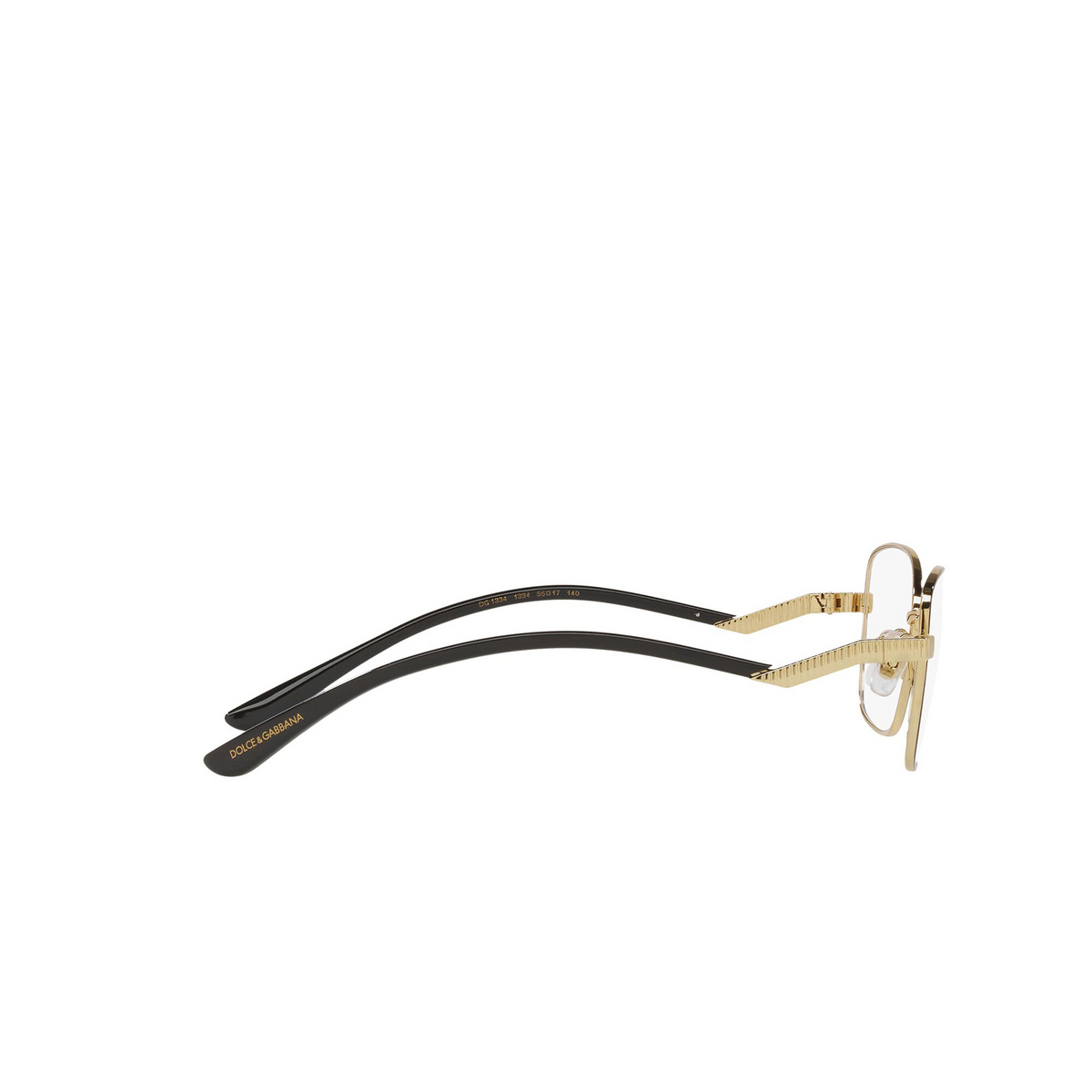 Dolce & Gabbana DG1334 Eyeglasses 1334 Gold / Black - product thumbnail 3/4