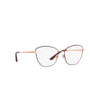 Dolce & Gabbana DG1340 Eyeglasses 1351 pink gold / bordeaux - product thumbnail 2/4