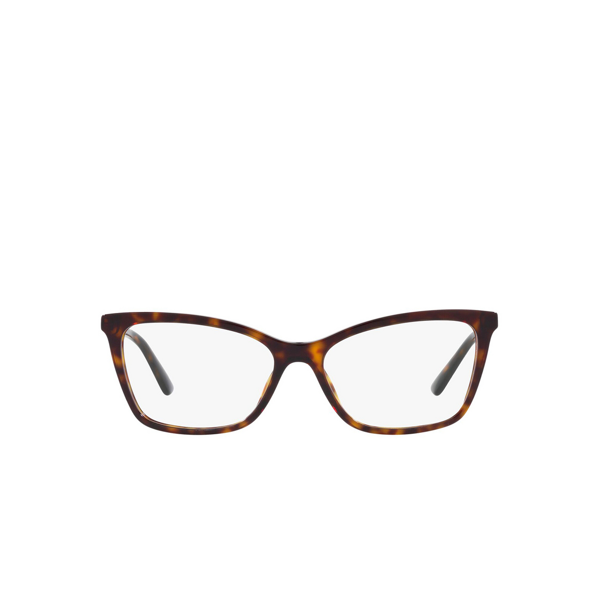 Dolce & Gabbana® Cat-eye Eyeglasses: DG3347 color Havana 502 - front view.