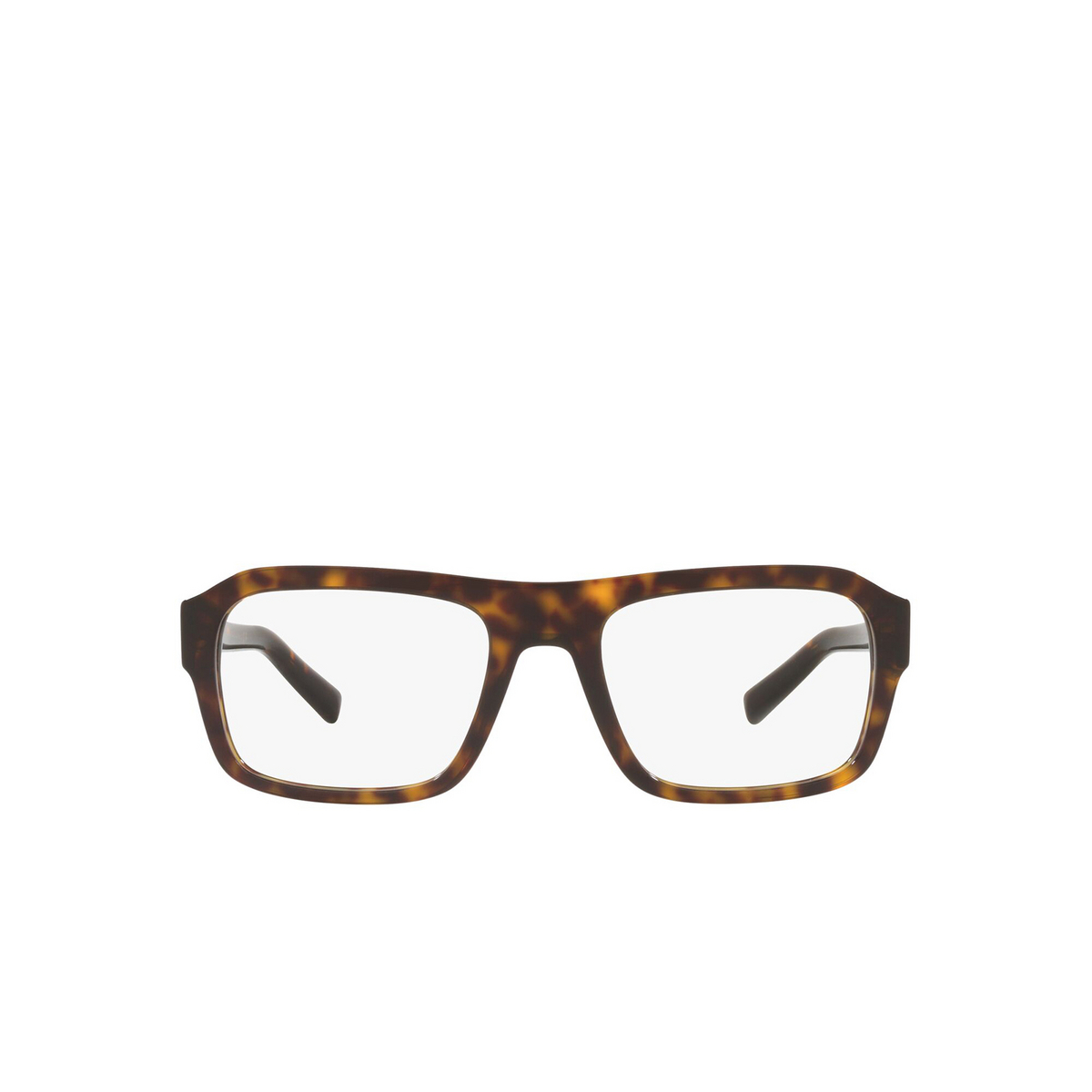 Dolce & Gabbana® Square Eyeglasses: DG3351 color Havana 502 - front view.