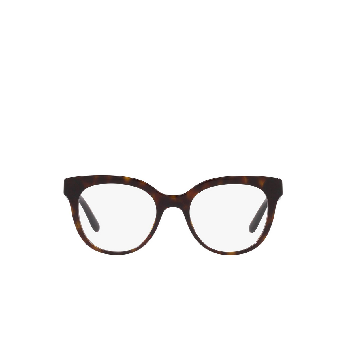 Dolce & Gabbana® Square Eyeglasses: DG3353 color Havana 502 - front view.