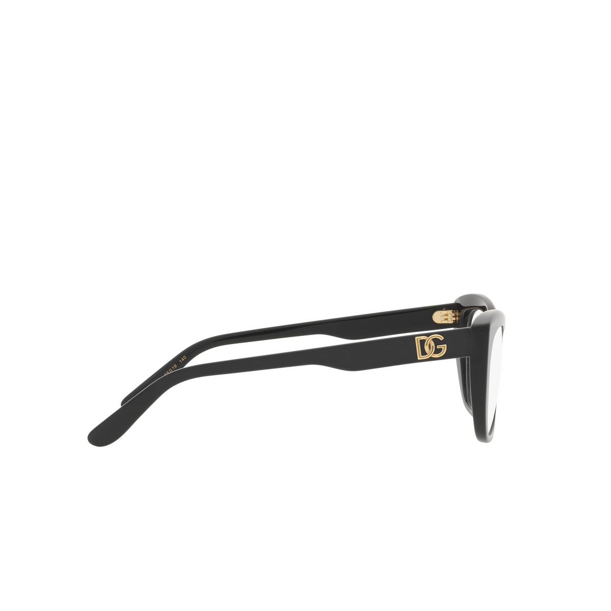 Dolce & Gabbana DG3355 Eyeglasses 501 Black - product thumbnail 3/4